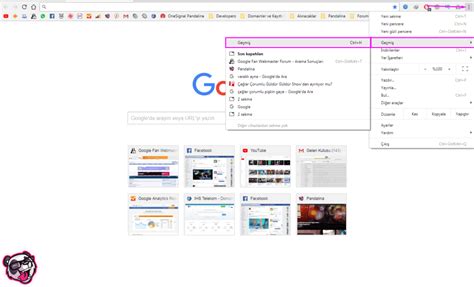 google chrome geçmiş kısayol